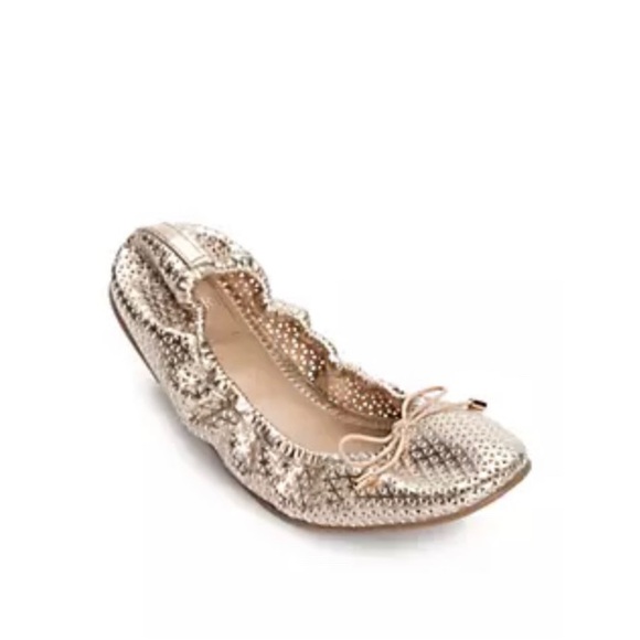 Kaari Blue Carly Perforated Flat - Picture 3 of 4